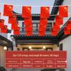 Small Five-Star Red Flag String Pennants - National Day Decoration for Shopping Malls