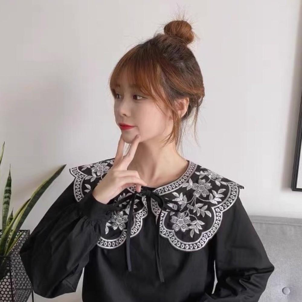 Mesh Crochet Shawl Detachable Collar Sweet Blouse Shoulders Fake Collar  Summer