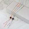 Design Contemporary Korean Tassel Necklace With Geometric Elements For Fashion Womens