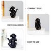 3pcs Resin Monkey Figurine Cute Animal Statues for Desktop Decor Creative Monkey Ornaments for Home Office Library and Shop Unique Present Idea