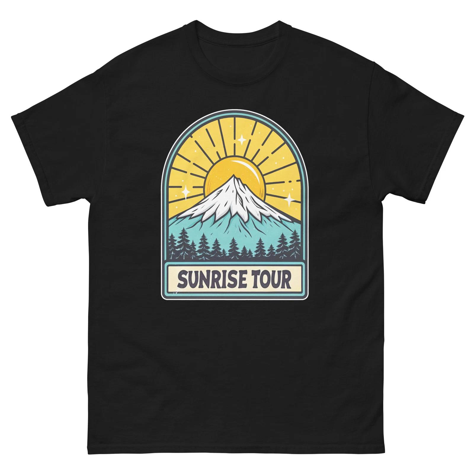 Sunrise Tour Mountain Ski Resort Town T-Shirt 4XL
