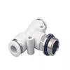 T-Type G Thread Pneumatic Connector with Seal Ring – Three-Way Straight Quick Push-in PB Series