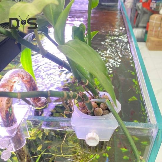 2 ks nástěnný držák akváriových rostlin věšák na vodní rostliny košík košík na ryby stojan na pěstování hydroponických rostlin Dekorace umělohmotný květináč