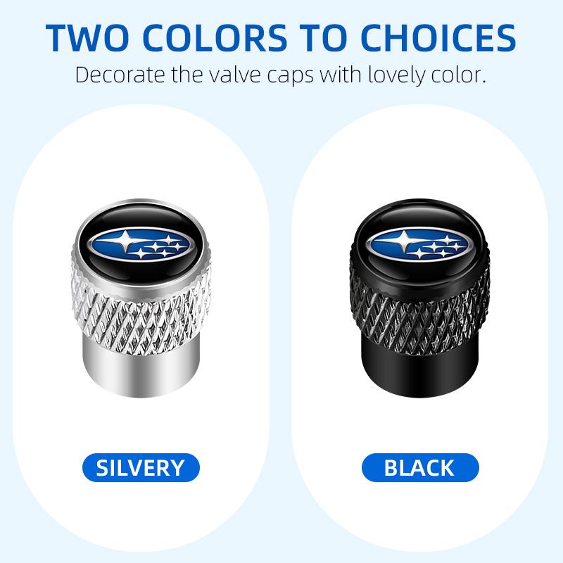 Box Aluminum Alloy Car Wheel Tire Valve Caps Stem Cover For Subaru STI XV Forester BRZ Outback Legacy Crosstrek WRX 2006 Smart Y16