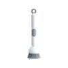 Kitchen long handle rotating pot brush adjustable pot cleaning brush press type liquid bowl brush, pot cup brush artifact