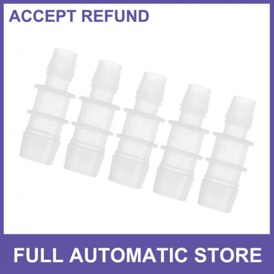 FIVE Plastic Hose Barb Fitting 716 to 58 Hose ID Connectors Clear Universal