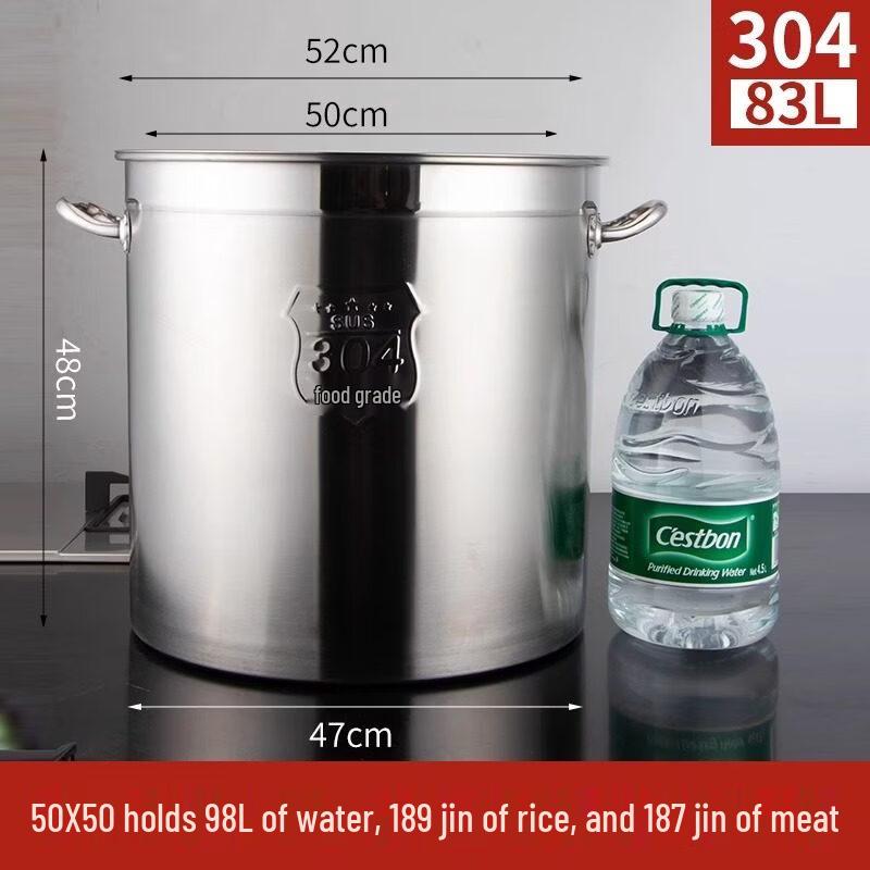 JPHZNB Food Grade Large Stainless Steel Stock Pot