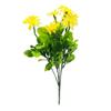 5 Bündel UV-beständige künstliche Gänseblümchen, Plastikblumen, künstliche Gänseblümchen, Kunstpflanzen für den Außenbereich, für Zuhause, Fensterkasten, Garten, Pflanzgefäß, Innen- und Außendekoration