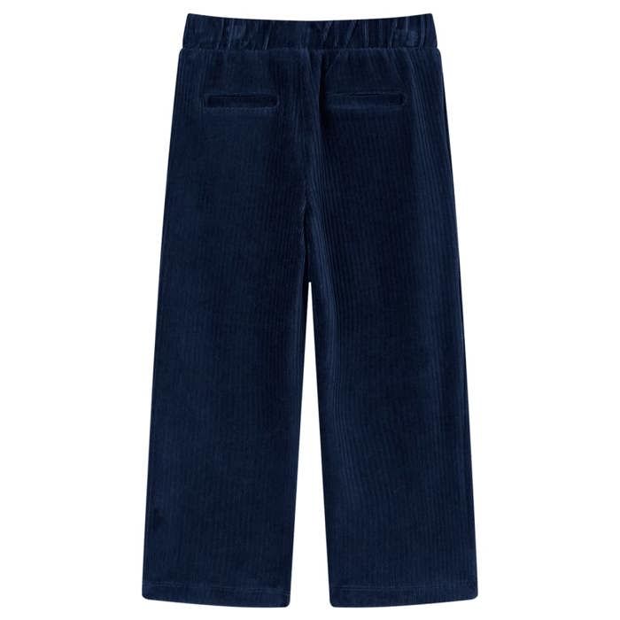 Pantalons pour enfants velours côtelé bleu marine 92/104/116/128/140