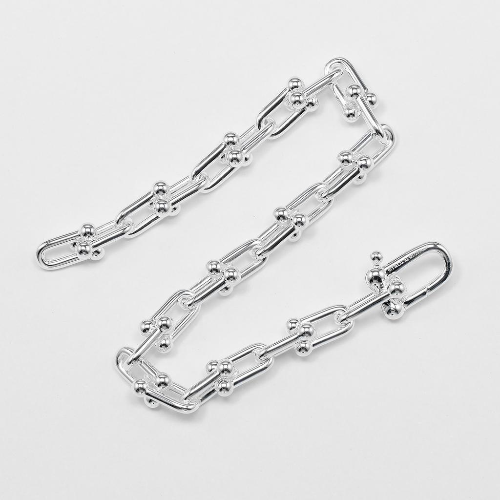 TIFFANY&Co. Hardware kleines Glied Armband Handgelenkgröße 6,7" Silber 925 17,77g Damen Gebraucht