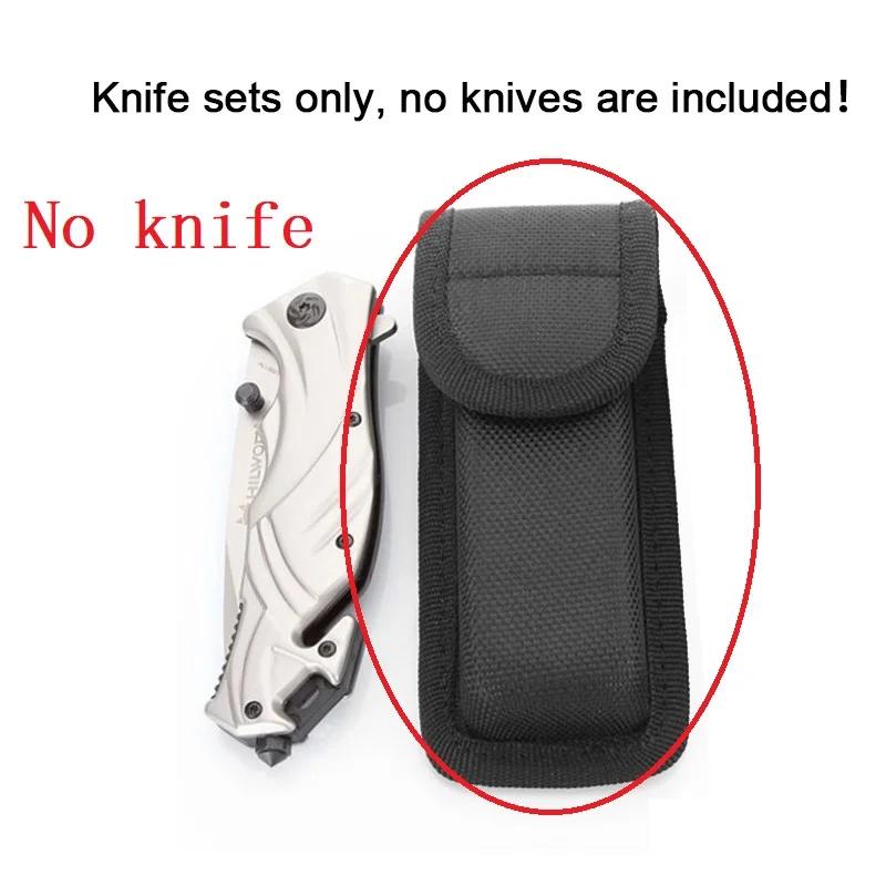 1 Pieza Funda de Nylon Navaja Plegable Herramienta Linterna Presilla para Cinturón Estuche Portador Funda de Cuero Funda Estuche Bolsa Bolsillo Caza Campamento Exterior