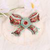 Retro Pearl Bow Brooch for Women, Elegant Enamel Rhinestone Pin for Coat Dress Decoration, Vintage Style Jewelry Gift for Her