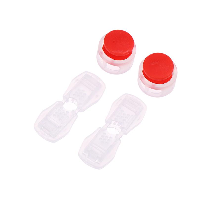 Spring Lock Adjustable Buckle No Tie Shoelaces Fast Sneakers Strings Snap Shoelaces Buckle Shoelace Clip Shoelaces Lock Device