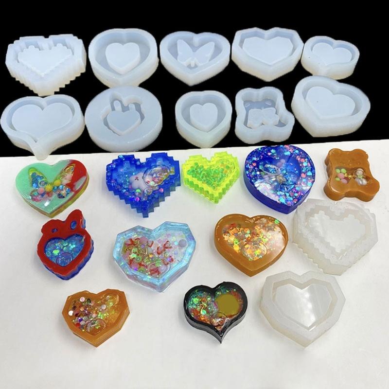 Human for Head Skull Keychain Drop Glue Mold Diy Halloween Pendant Backpack Decor Silicone Mold Epoxy Resin Crafting Mol