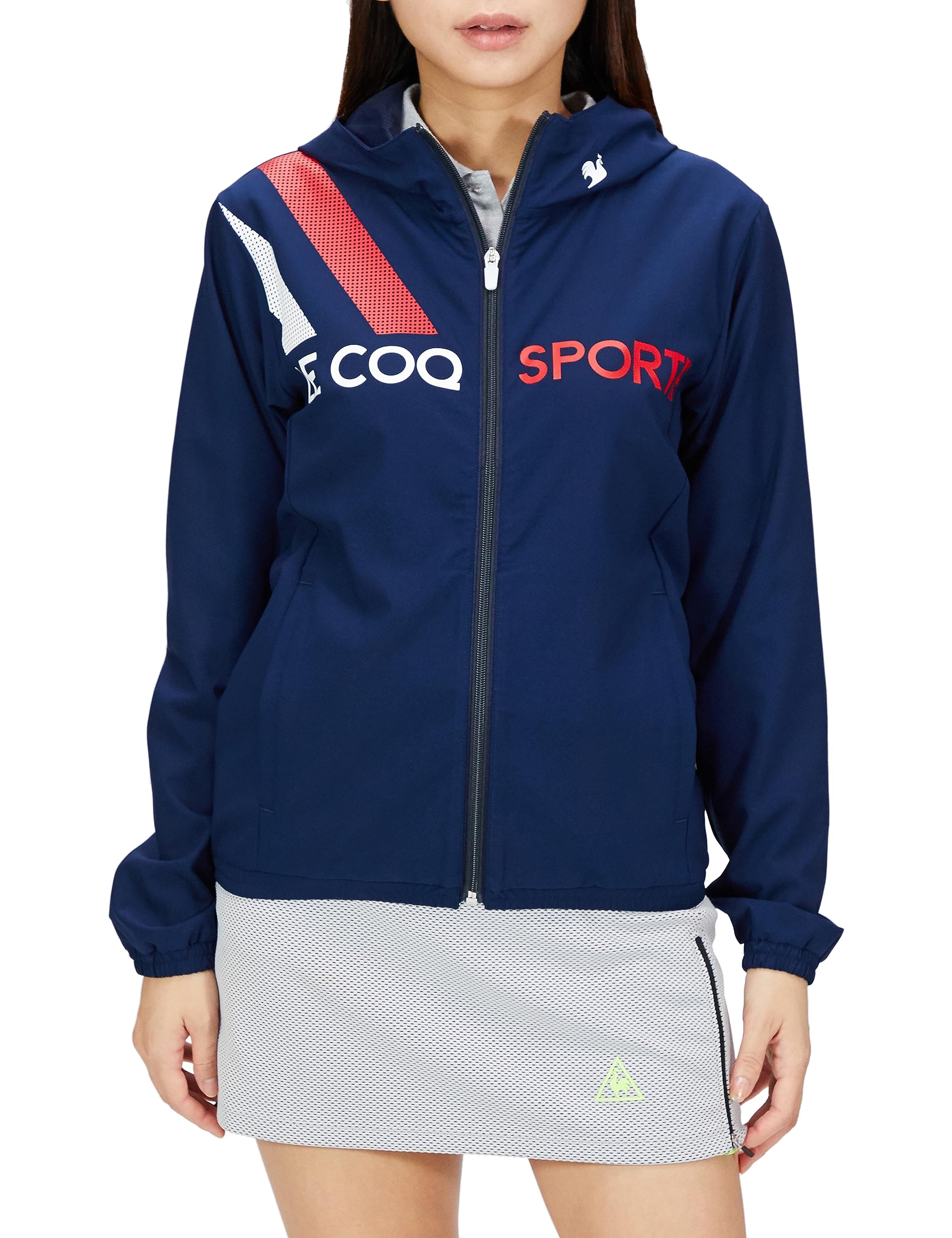 

Coq Sportif Windbreaker Limited stretch golf QGWWJK05NT NV00 LL [Le Golf] [Distribution Edition] Водоотталкивающая, ветрозащитная, женская (военно-морской флот)