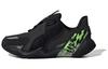4Uture RNR J Scarpe da Corsa per Bambini a Tasso Basso Resistenti all'Abrasione Nero Verde Adolescenti EG1777