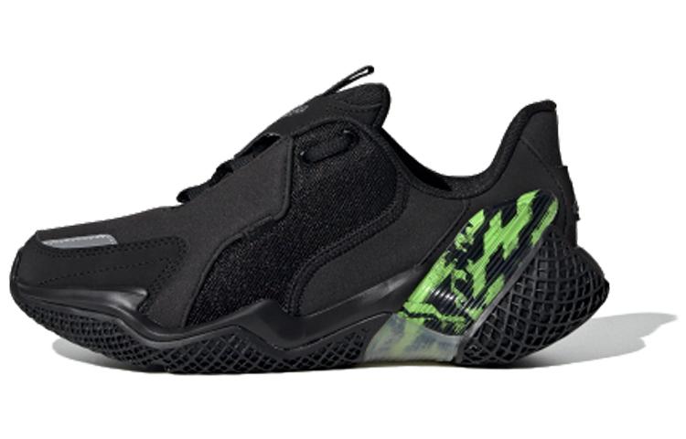 Adidas 4Uture RNR J Устойчивые к истиранию Низкие Детские Беговые Кроссовки Черный Зеленый Подростки EG1777 36⅔
