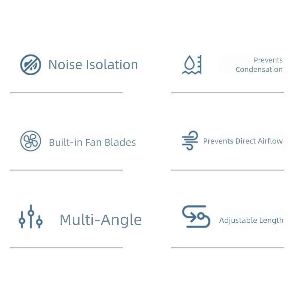 Adjustable Air Conditioner Windshield Anti Direct Blowing Air Diverter Cover  for Home/Office