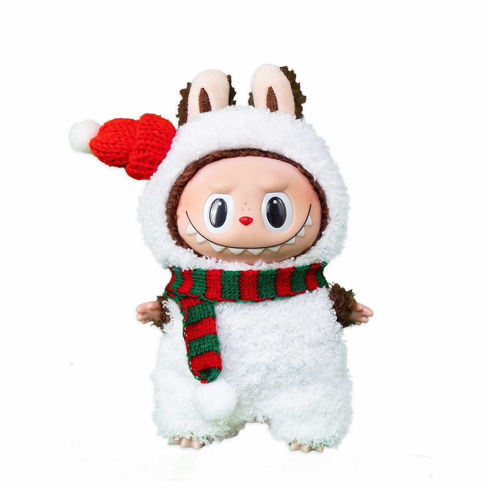 

Мягкая игрушка лабубу, милый рождественский костюм, милый, особенный, милый, ручная работа, мягкая игрушка 17 см, в комплект не входит 02 переодевание [оригинальный костюм] [предмет]