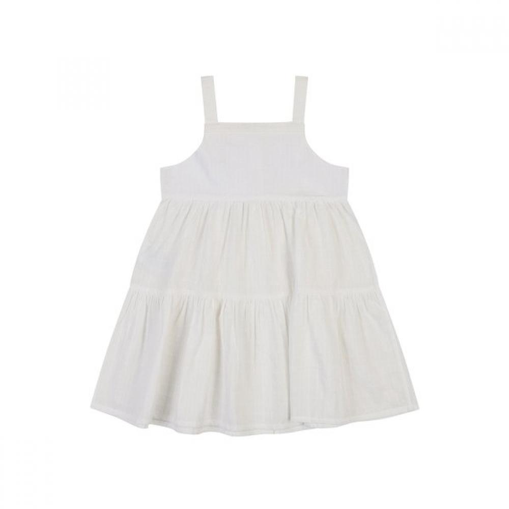 Kangol Kids Cotton Layered Dress White Sa 2102