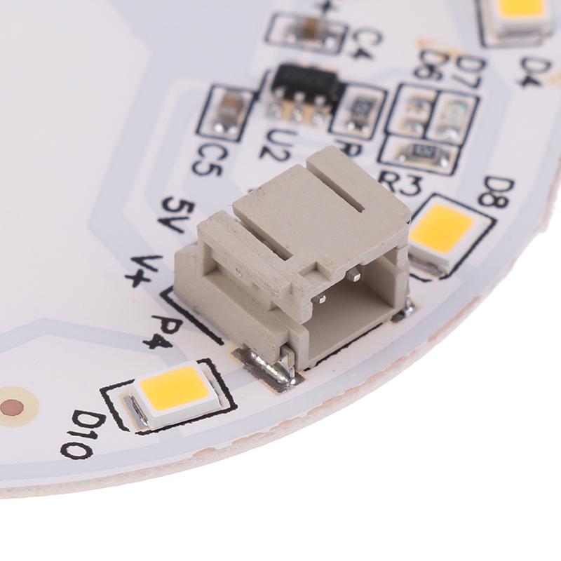 DC 5V Eingang Lichtquelle LED Lichtpanel 5W 57mm Dimmregler 3000K mit Berührungsschalter und Ladeanschluss Typ-C