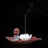 MARAYAN Ceramic Incense Incense Cute Lotus Flower Portable Incense Burner for Incense Perfect for Buddhist Tea and Kodo and Perfect for and Home A