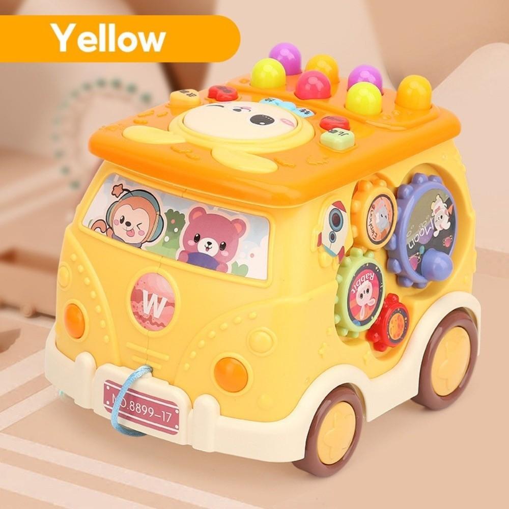 

Puzzle Fun Bus Toys 12 In 1 Learning Educational Toy New Busy Musical Bus Infant жовтий