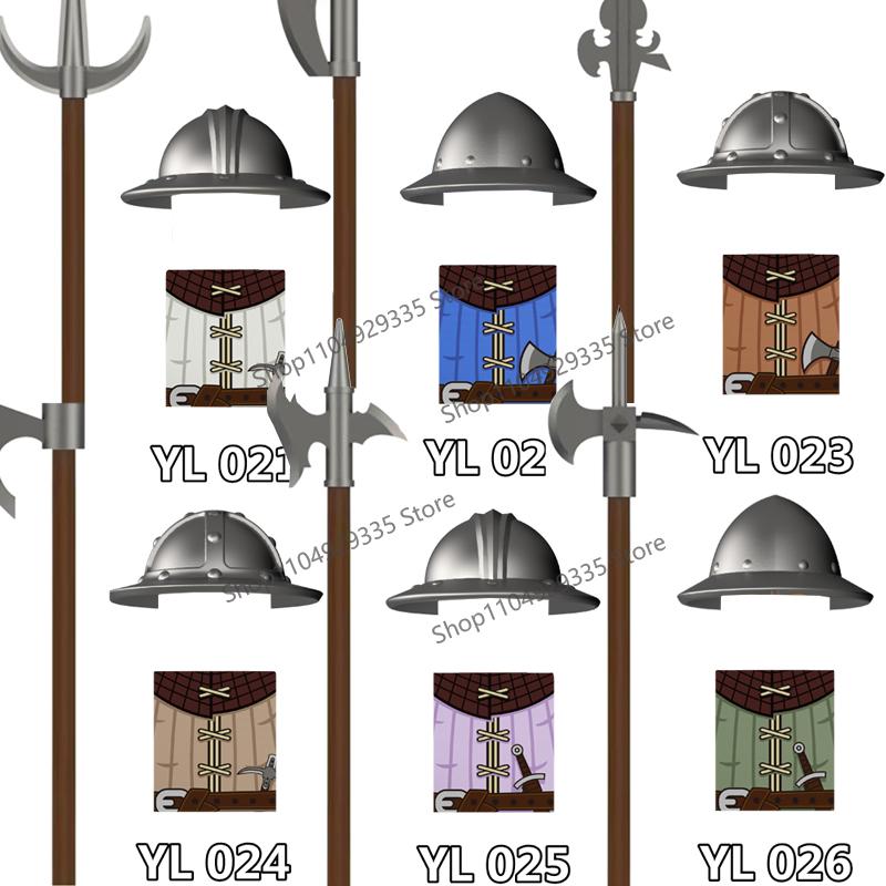 Medieval Castle Figure Building Blocks Crow Serpent Soldier Greek Roman Crusader Knights Templar Compatible Bricks Toys Gift Z03