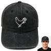 Nouvelle casquette de baseball personnalisée brodée de coqs lavée rétro simple pour hommes et femmes casquette de loisirs sports de plein air