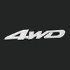 3D Auto Decal Car Sticker 4WD V6 V8 Car Sticker Trunk Lid Vehicle Tailgate  Chrome Emblem Badge Car Styling Silver Accessories