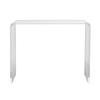 Acrylic Console Table, Clear Acrylic End Table, Transparent Acrylic Side Table 37.95x15x29.13 Inch, for Foyer, Living Room, Dining Room