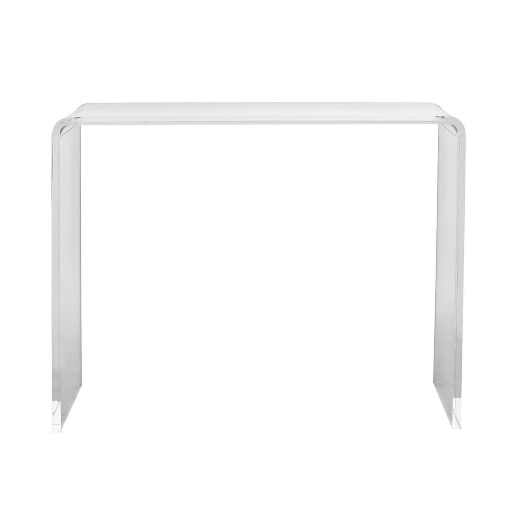 Acrylic Console Table, Clear Acrylic End Table, Transparent Acrylic Side Table 37.95x15x29.13 Inch, for Foyer, Living Room, Dining Room