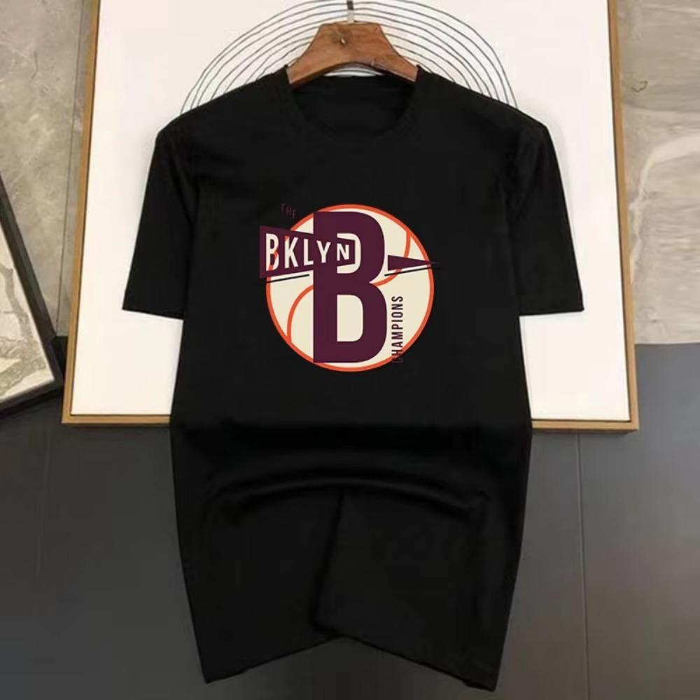 

Принт буквы B Мужская одежда Футболка Летняя мода Хлопок Короткий рукав Винтажная черная футболка Мужские топы оверсайз XXXXXL