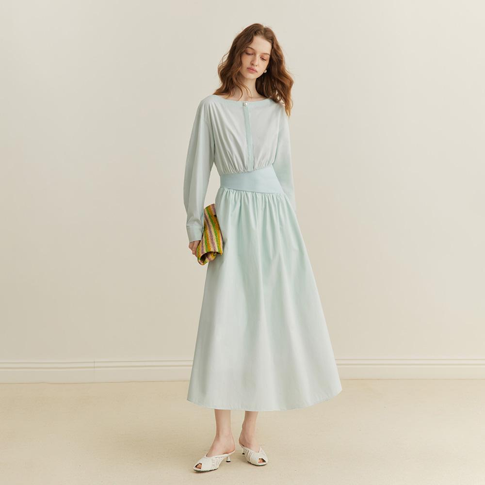Waiwaiaiem Yy_Waist Design Mint Dress
