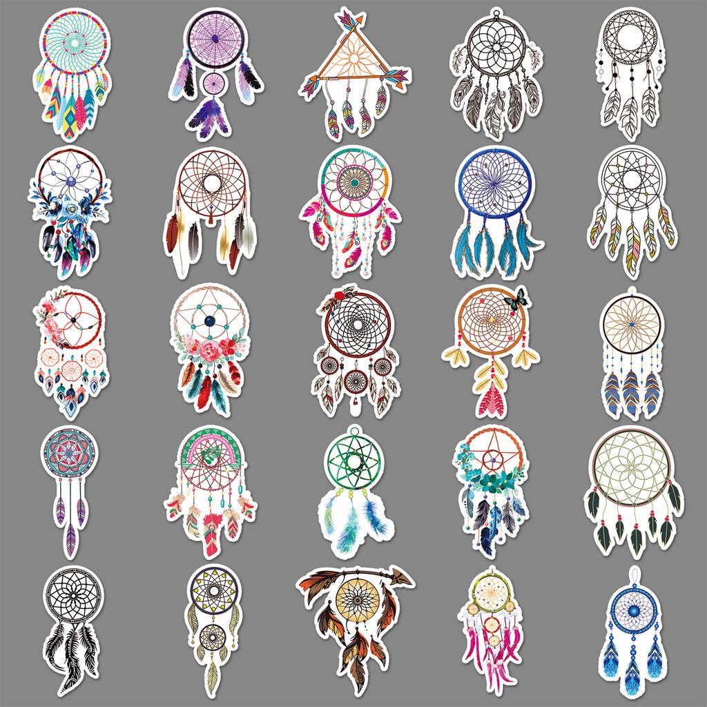 50 Traumfänger Netz Graffiti Personalisiert Cartoon Frisch Guka DIY Handyhülle Koffer Aufkleber Wasserdicht