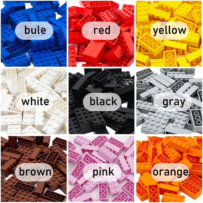 Klocki konstrukcyjne 2x4 DIY Klasyczne kreatywne zabawki kompatybilne z marką 3001 Klocki luzem MOC Zestaw do zabawy dla dzieci Prezent 100-300 elementów