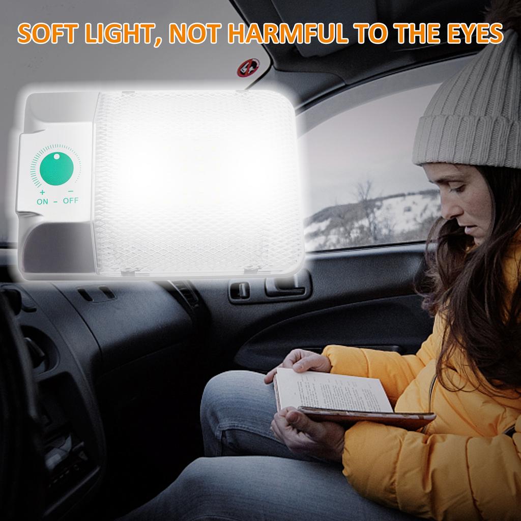 RV LED Ceiling Light, 90 LED 1600LM Dimmable Touch Control 6000 6500K White Light IP50 with ON OFF for RV Trailer Boat