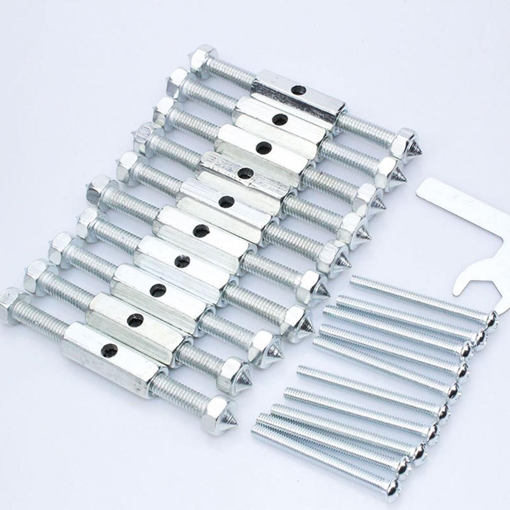 10Pcs Adjustable Cassette Screws Support Rod 86/118 Type Cassette Repair Device Wall Electrical Box Screw Tool Enduring