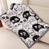 Stylish Graffiti Print Sofa Cover Blanket Artistic Tapestry for Couch Office Home Decor Soft Cozy Throw Cloth