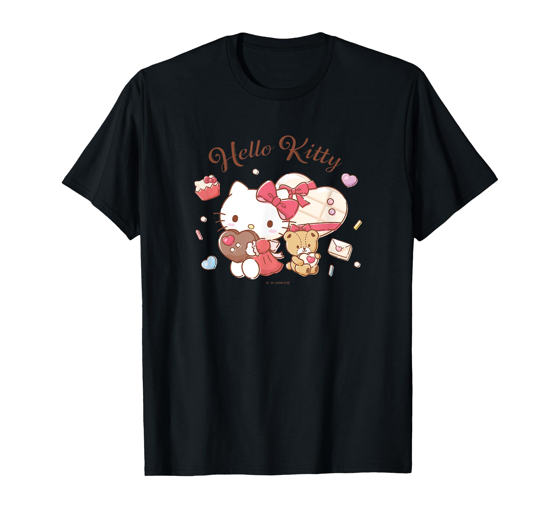 

Hello Kitty I Love [Специальное предложение ко Дню святого Валентина] Шоколад! Футболка чёрный