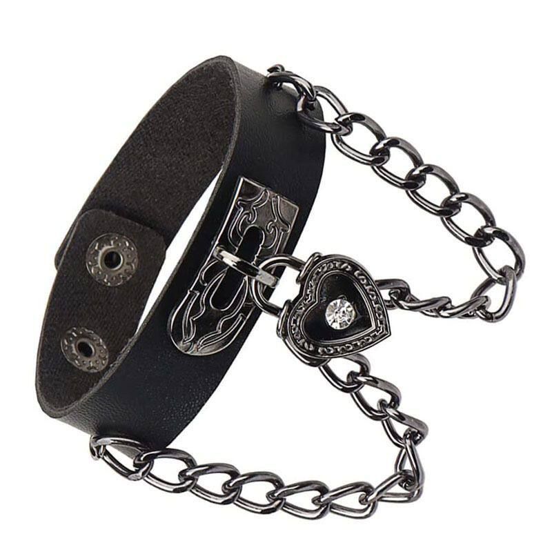 Fashion Fashion Punk Street Shooting Nightclub Square Rivet Spike Bracelet Ins Couple Leather Bracelet Bracelet