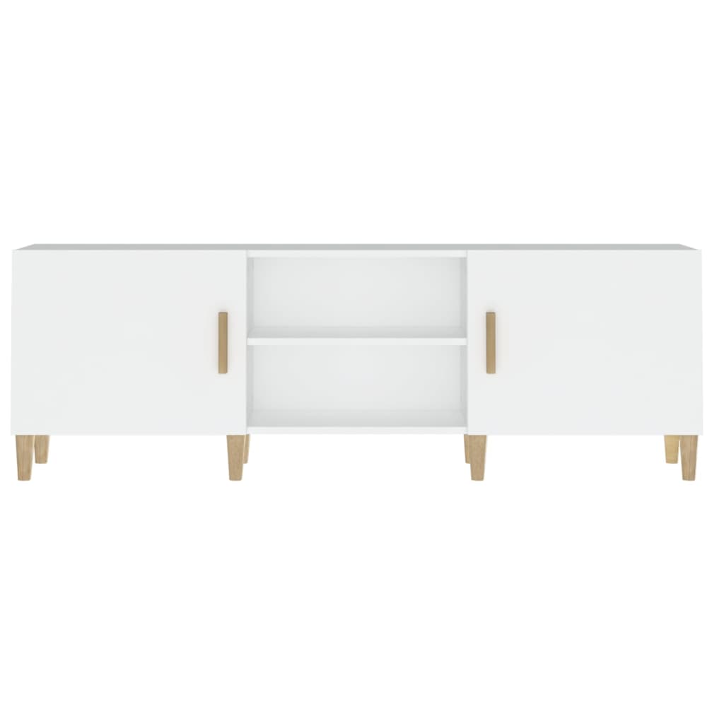 Vidaxl Szafka Pod Tv, Biała, 150X30X50 Cm, Materiał Drewnopochodny