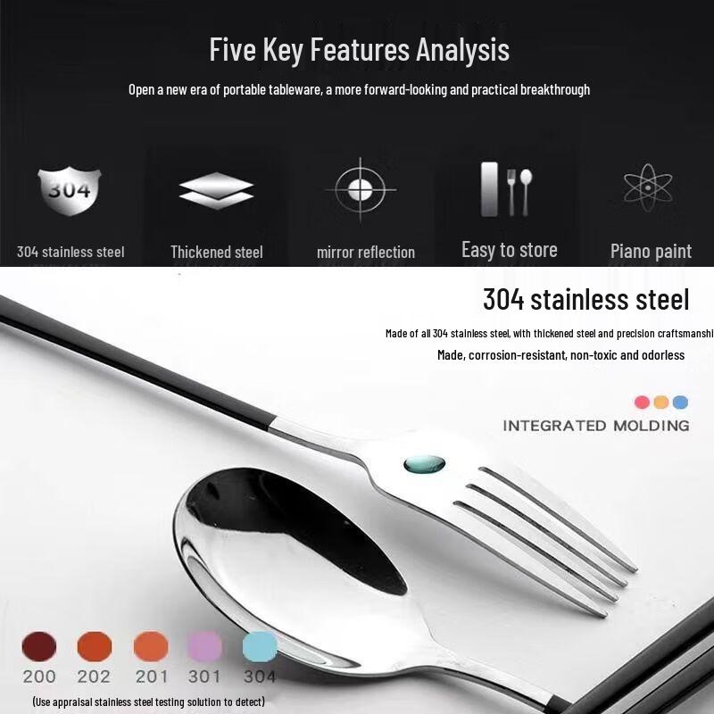 Portable Stainless Steel Cutlery Set