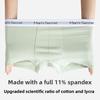 Plus Size Men's Spring and Summer Pure Cotton Breathable Antibacterial Mid Waist Flat Angle Underwear