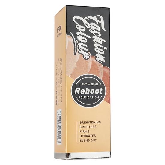 FASHION COLOUR Light Weight Reboot Foundation, Full Coverage, Glossy Natural Finish, Cover Blemishes and Dark Spots | Shade 02 | 30ml