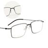 Linde Half-Titanium Screwless Glasses for Nearsighted Men – Super Light, Thin-Rimmed Frames (Model 5509)