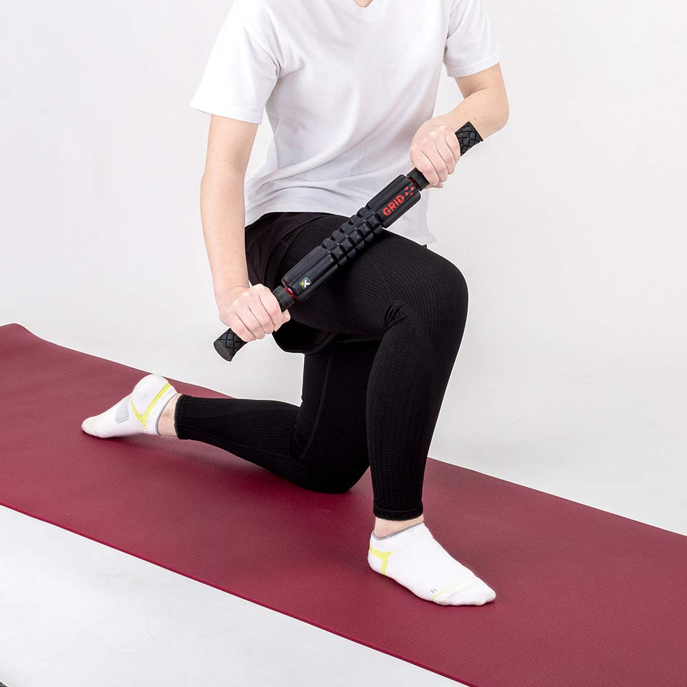Trigger Point Fascia Grid Foam Roller Myofascial Release Hard Type Massage Roller Stick Foam Roller Stretch Training Self Massage Black Triggerpoint