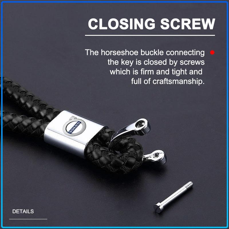 Car Metal Badge Emblem Keychain Creative Key Holder Key Ring For Volvo XC90 XC60 XC70 XC40 V90 V60 V40 C70 C30 S80
