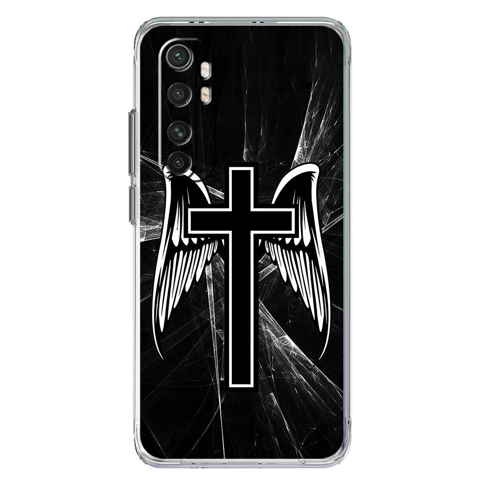 Phone Case For Xiaomi Mi Poco X7 X6 X5 NFC X3 F7 Ultra F6 Pro F3 15 14T 14 13T 11 12 13 Lite TPU Cover Bible Jesus Christ Cross