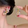 Colorful Design Zircon Earrings Sweet Style  Earrings  Girls Accessories